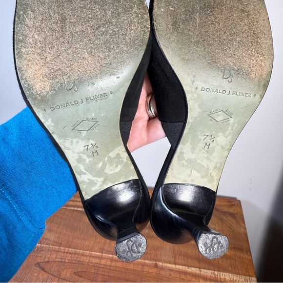 Black Vintage Mules by Donald J. Pliner, Women’s 7.5 - Picture 6 of 7